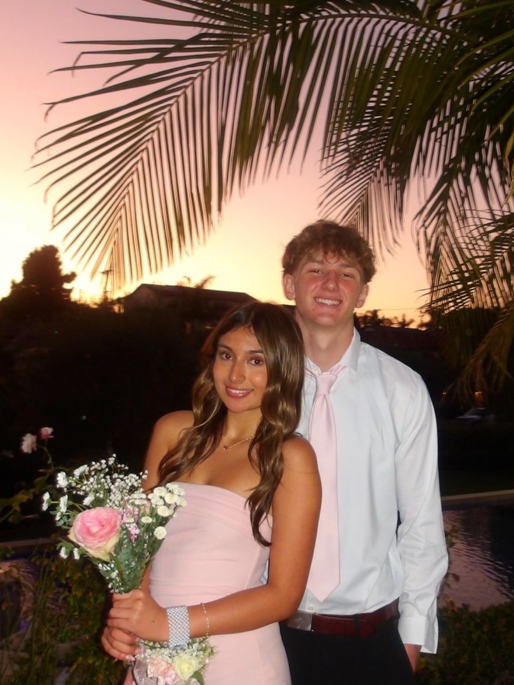 Lucy in the Sky Strapless Blush Pink Prom Dress